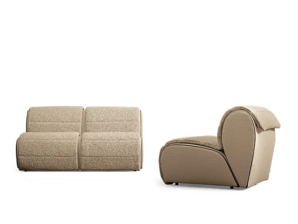 Modulares Gartenarmchair aus Stoff Flora Flou Fabrik Flou aus Italien. Foto №2