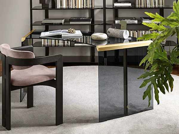 Kristall Bürotisch Präsident Senior Junior Gallotti Radice Fabrik Gallotti & Radice aus Italien. Foto №7