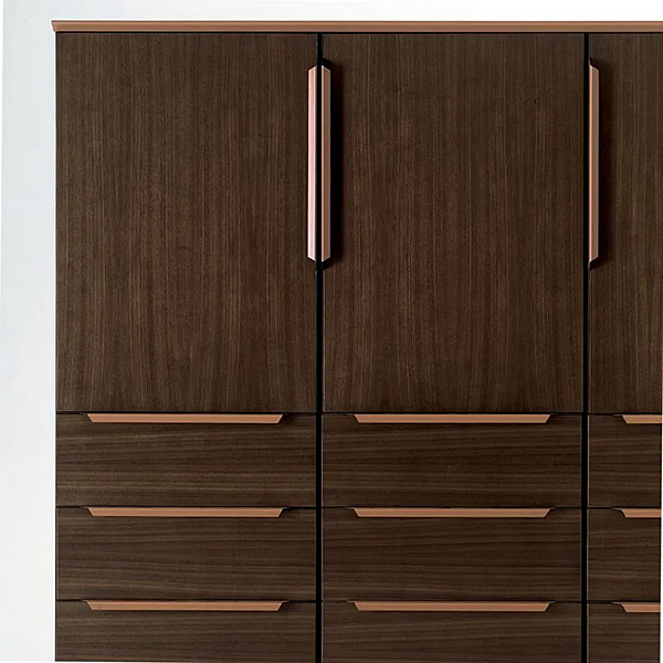Hohes Holz-Büroschrank mit Schubladen i 4 Mariani Paso Doble Fabrik i 4 Mariani aus Italien. Foto №4