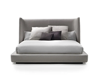 Doppelbett mit hoher gepolsterter Rückenlehne FLEXFORM MIDNIGHT