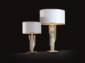 Tischlampe mit Swarovski-Kristallen Venice Superlux LG1 LP1 Euroluce Lampadari