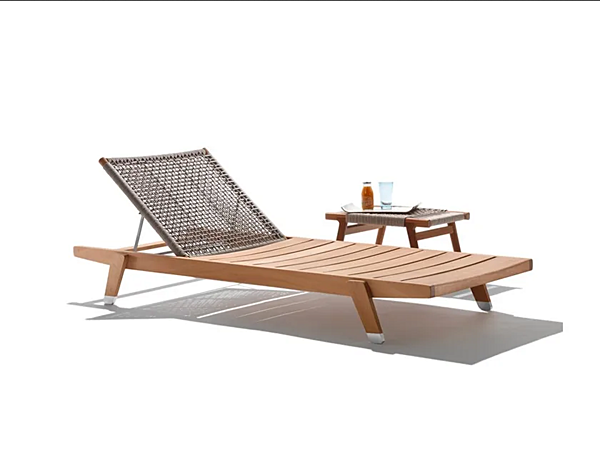 Sonnenliege aus Iroko Holz FLEXFORM Hora Sexta Fabrik FLEXFORM aus Italien. Foto №3