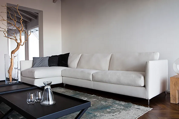 Ecksofa aus Stoff oder Leder VIBIEFFE 910 Zone Slim Fabrik VIBIEFFE aus Italien. Foto №6