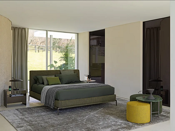 Doppelbett mit abnehmbarem Bezug aus Stoff Flou ICON Fabrik Flou aus Italien. Foto №7