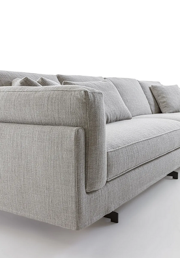 Ecksofa aus Stoff mit abnehmbarem Bezug Davis Frigerio Fabrik Frigerio aus Italien. Foto №8