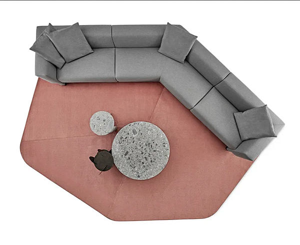 Ecksofa aus Stoff mit weicher Rückenlehne Gallotti&Radice Elissa Fabrik Gallotti & Radice aus Italien. Foto №4