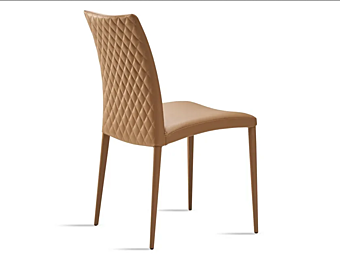 Sitzmöbel aus Leder mit gepolsterter Rückenlehne Eforma Asia Diamond Fabrik Eforma aus Italien