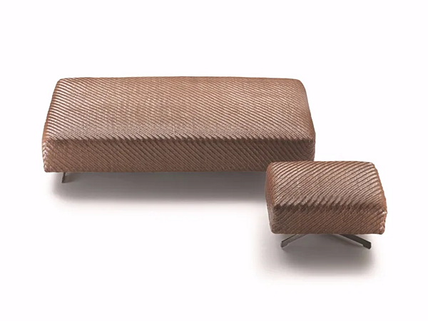 Rechteckiger Pouf aus gegerbtem Leder FLEXFORM Filicudi Fabrik FLEXFORM aus Italien. Foto №1
