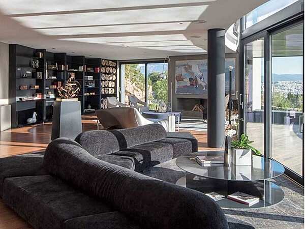 Ecksofa für den Garten aus Stoff mit Rückenpolster Edra On the Rocks Fabrik EDRA aus Italien. Foto №4