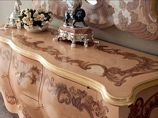 Sideboard mit Türen und Schubladen aus Holz Modenese Luxury Interiors 13603 Fabrik MODENESE GASTONE aus Italien. Foto №3