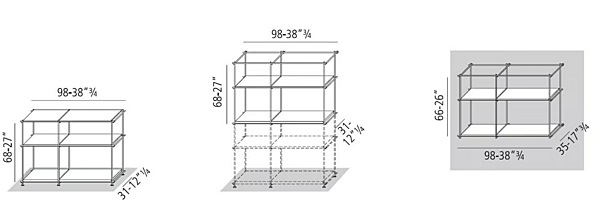 Sektionale Bücherregal aus Eiche VIBIEFFE 9900 E Spirit Fabrik VIBIEFFE aus Italien. Foto №9