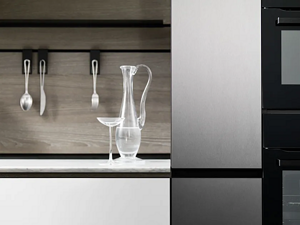 Fitted Küche ohne Griffe Angel Skin VALCUCINE Forma Mentis Fabrik VALCUCINE aus Italien. Foto №4