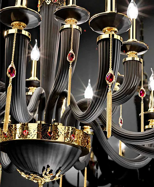 Kristallleuchter mit Swarovski-Kristallen Julienne L12 6 Euroluce Lampadari Fabrik EUROLUCE LAMPADARi aus Italien. Foto №2