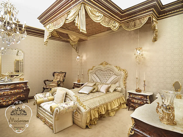 Polsterbank aus Stoff Modenese Luxury Interiors 15518 Fabrik MODENESE GASTONE aus Italien. Foto №3