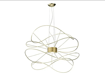 LED Pendelleuchte aus Metall mit Ringdesign AXOLIGHT Hoops