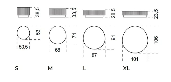 Runder Couchtisch aus massivem Holz Nori Gallotti&Radice Fabrik Gallotti & Radice aus Italien. Foto №6