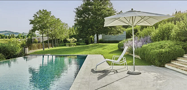 Quadratischer Gartenparasol aus Polyester VARASCHIN Amalfi 4757 Fabrik VARASCHIN aus Italien. Foto №3