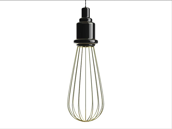 Keramische Pendelleuchte Edison Big D MARIONI 02190GD Fabrik MARIONI aus Italien. Foto №1