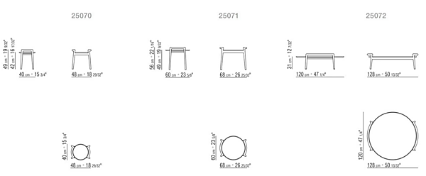 Runder Couchtisch aus Holz FLEXFORM Ascanio Fabrik FLEXFORM aus Italien. Foto №12