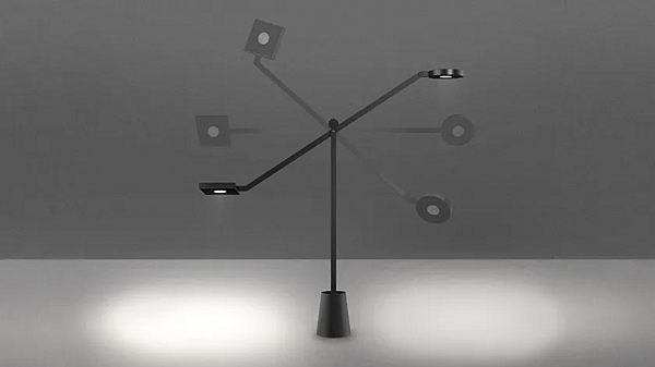 LED Tischlampe aus Aluminium Artemide Equilibrist 1442010A Fabrik Artemide aus Italien. Foto №3