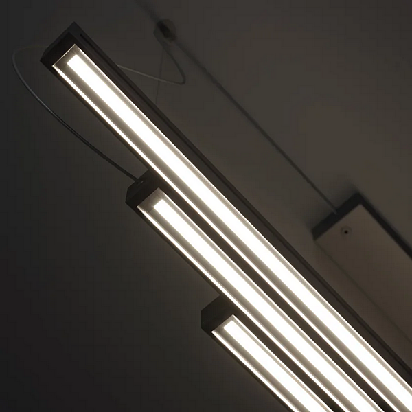 Pendelleuchte aus anodisiertem Aluminium LED Fabbian Glide Fabrik Fabbian aus Italien. Foto №5