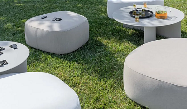 Pouf mit abnehmbarem Bezug Pierre Flou Fabrik Flou aus Italien. Foto №10