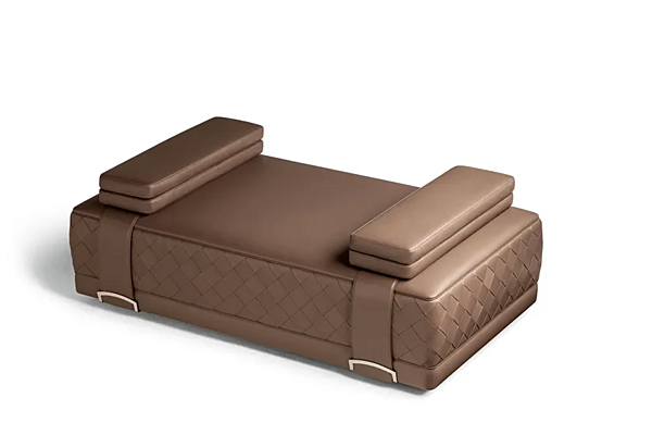 Rechteckiger Lederpouf Grant POLTRONA FRAU Fabrik POLTRONA FRAU aus Italien. Foto №3