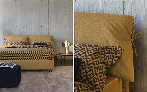 Doppelbett mit abnehmbarem Bezug Nathalie Flou Fabrik Flou aus Italien. Foto №8