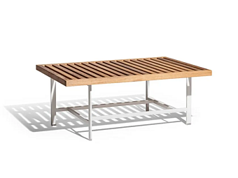 Rechteckiger Gartentisch aus Teakholz Solaria POLTRONA FRAU Fabrik POLTRONA FRAU aus Italien