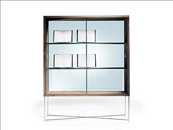 Vitrine aus Holz und Glas Moka FLEXFORM