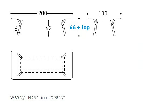 Rechteckiger Gartentisch aus Aluminium Link Low VARASCHIN 2222L Fabrik VARASCHIN aus Italien. Foto №6