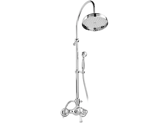 Wandmontierte Duschpaneel aus Stahl mit Handbrause Gaia Mobili Aston Wandmontierte Duschpaneel aus Stahl mit Handbrause Gaia Mobili Aston Fabrik GAIA aus Italien