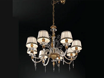Kronleuchter mit Swarovski-Kristallen Euroluce Lampadari Midha L8 Fabrik EUROLUCE LAMPADARi aus Italien