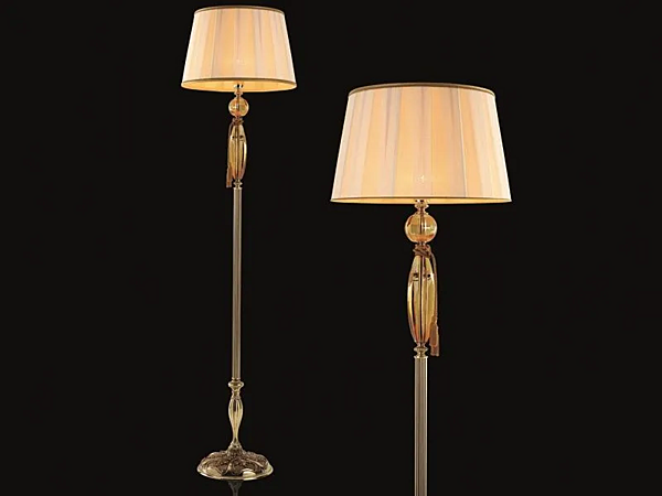 Stehlampe mit Kristallen Bloom PT1 Euroluce Lampadari Fabrik EUROLUCE LAMPADARi aus Italien. Foto №1