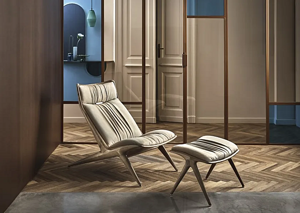 Solid Wood Lounge Chair AURORA By OPERA CONTEMPORARY Fabrik OPERA CONTEMPORARY aus Italien. Foto №5