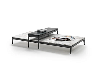 Niedriger Couchtisch aus Marmor FLEXFORM PICO Niedriger Couchtisch aus Marmor FLEXFORM PICO Fabrik FLEXFORM aus Italien
