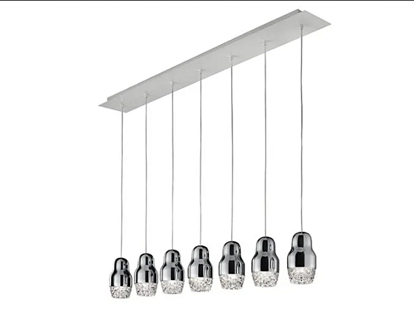 Pendelleuchte aus Glas und Aluminium LED AXOLIGHT Fedora Fabrik Axolight aus Italien. Foto №1