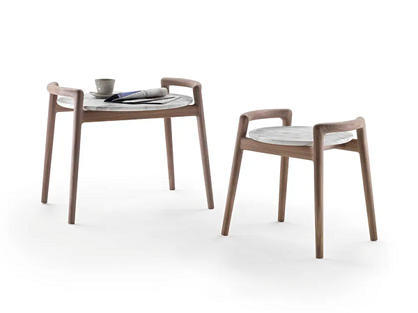 Runder Couchtisch aus Holz FLEXFORM Ascanio Fabrik FLEXFORM aus Italien. Foto №1