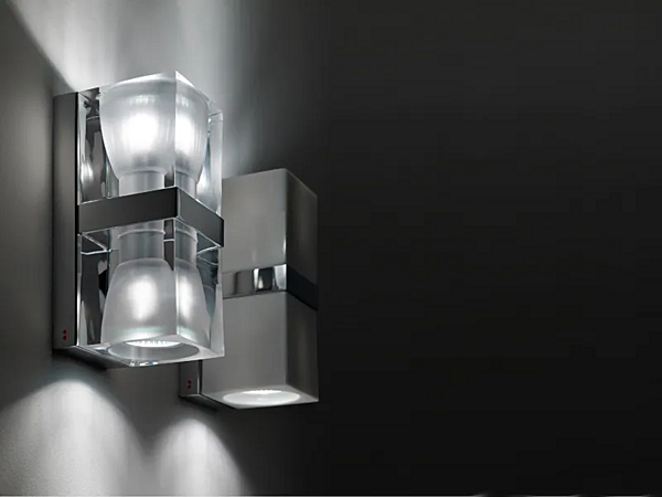 Wandleuchte aus Glas Cubetto Fabbian Fabrik Fabbian aus Italien. Foto №2