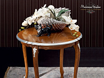 Runder Couchtisch aus Massivholz Modenese Luxury Interiors 12631 Fabrik MODENESE GASTONE aus Italien