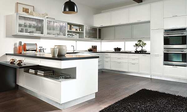 Einbauküche mit Insel aus Holz ASTER CUCINE Timeline Fabrik Aster Cucine aus Italien. Foto №4