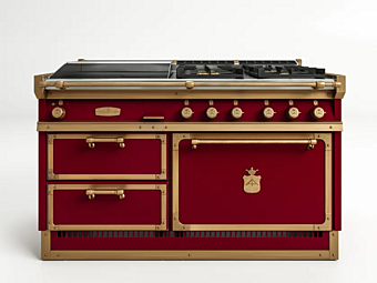 Professioneller Kochherd aus Stahl Officine Gullo OGS148 OGS148 Fabrik Officine Gullo aus Italien