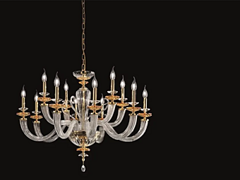 Kronleuchter mit Swarovski-Kristallen Atalia L8 4 Euroluce Lampadari Fabrik EUROLUCE LAMPADARi aus Italien