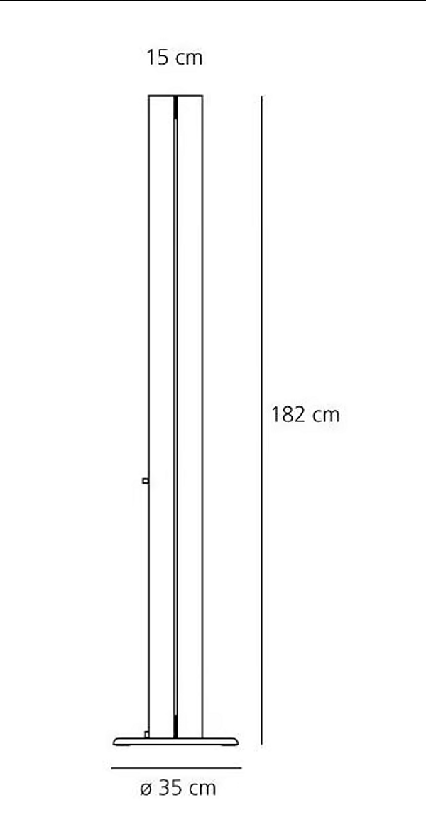 LED Stehlampe aus Aluminium Artemide Megaron A0160W00, A012000, A0160W50, A016050 Fabrik Artemide aus Italien. Foto №4