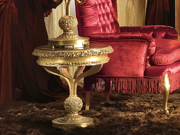 Runder Kaffeetisch aus Holz A.R. Arredamenti Royal 716 Fabrik A.R.ARREDAMENTI SRL aus Italien. Foto №1