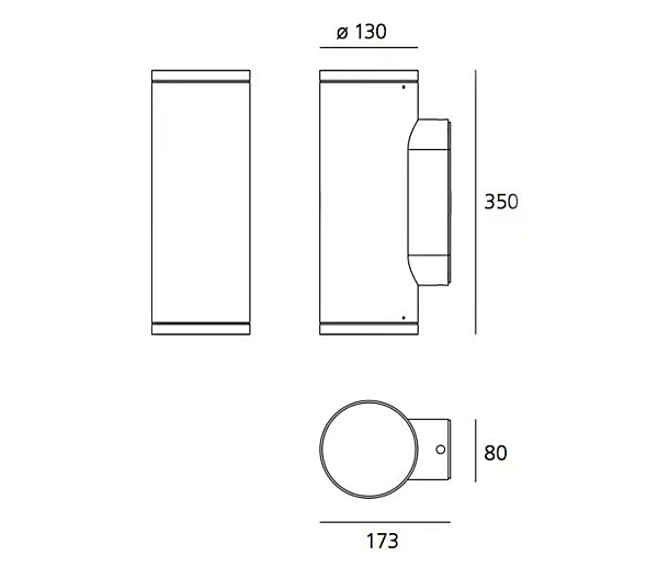 LED Wandleuchte aus Aluminium Calumet Artemide Fabrik Artemide aus Italien. Foto №7