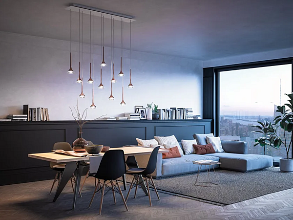 LED Kristall Pendelleuchte Fairy AXOLIGHT SP FAI 12 R Fabrik Axolight aus Italien. Foto №4