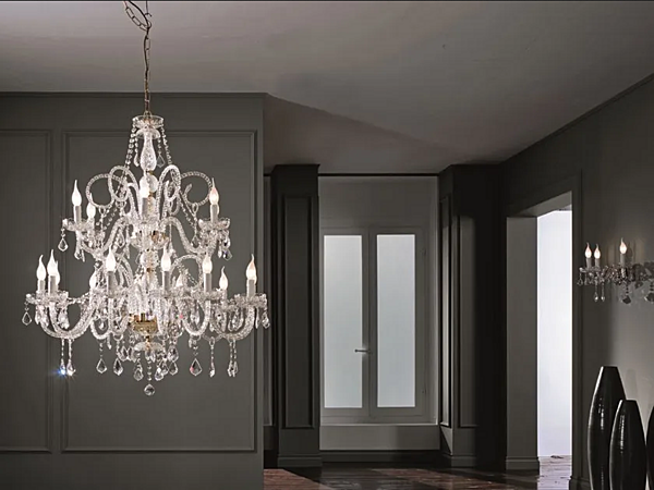 Kronleuchter mit Swarovski-Kristallen Epoca L12 6 Euroluce Lampadari Fabrik EUROLUCE LAMPADARi aus Italien. Foto №1
