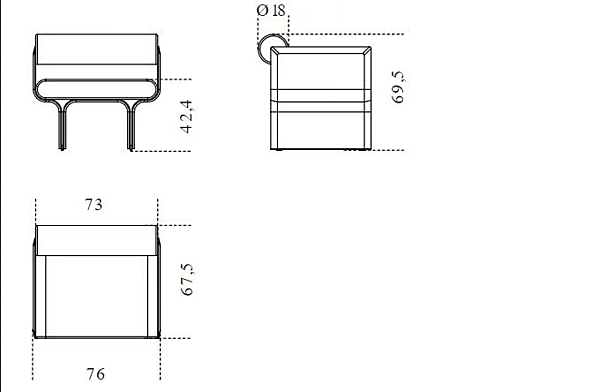 Sessel mit abnehmbarem Bezug Stami Lounge Gallotti&Radice Fabrik Gallotti & Radice aus Italien. Foto №3