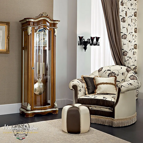 Obelegter Stoffhocker Modenese Luxury Interiors 13527 Fabrik MODENESE GASTONE aus Italien. Foto №2